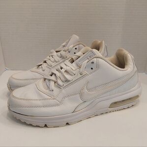 NIKE AIR MAX LTD TRIPLE WHITE 8M/9.5W PRE-OWNED